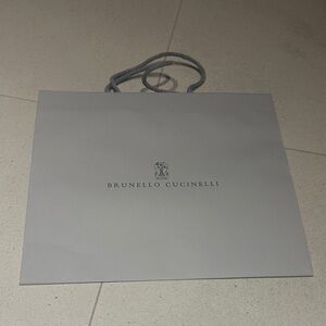 4 Brunello Cucinelli Elegant Gray paper bags